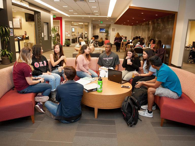 Image card - Students sitting together